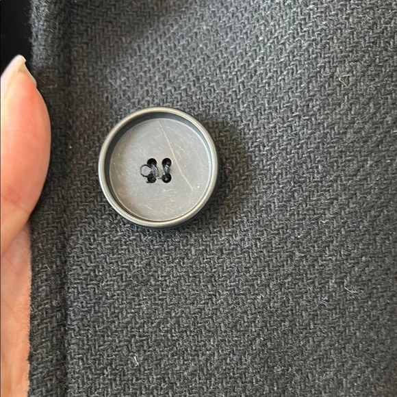 Zara Black Long Coat - Picture 3 of 7